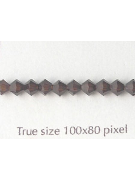 Swar Bi-cone Bead 4mm Mocca