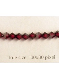 Swar Bi-cone 4mm Ruby Satin