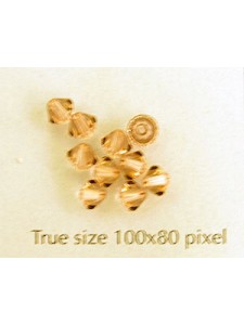 Swar Bi-cone Bead 4mm Vintage Rose