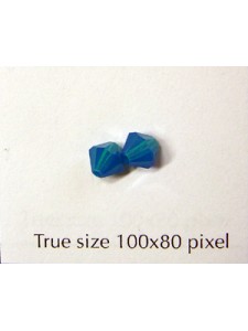 Swar Bicone Bead 5mm Caribbean Blue Opal