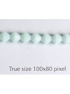 Swar Bi-cone Bead 5mm Mint Alabaster