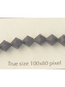 Swar Bi-cone Bead 6mm Dk Indigo