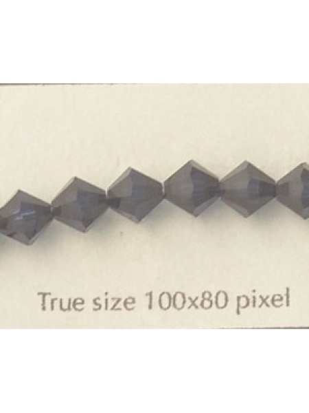 Swar Bi-cone Bead 6mm Dk Indigo