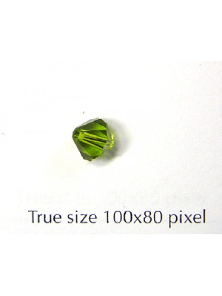 Swar Bi-cone 6mm Olivine