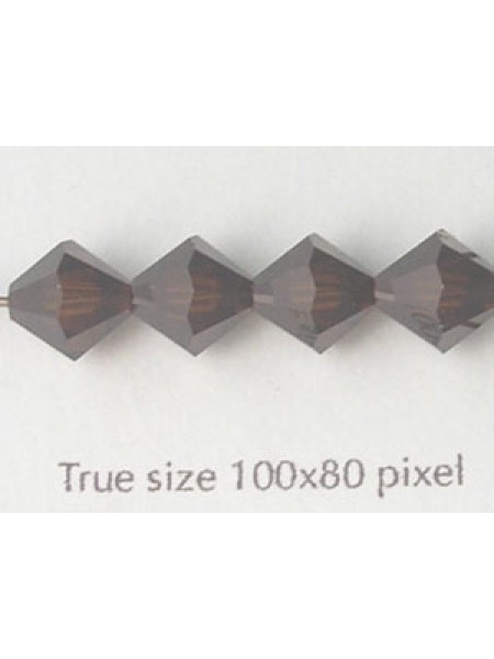 Swar Bi-cone Bead 8mm Mocca