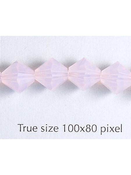 Swar Bi-cone Bead 8mm Rose Water Opal