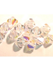 Swar Bi-cone Bead 10mm Clear AB