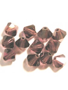 Swar Bi-cone Bead 5mm Amethyst Satin