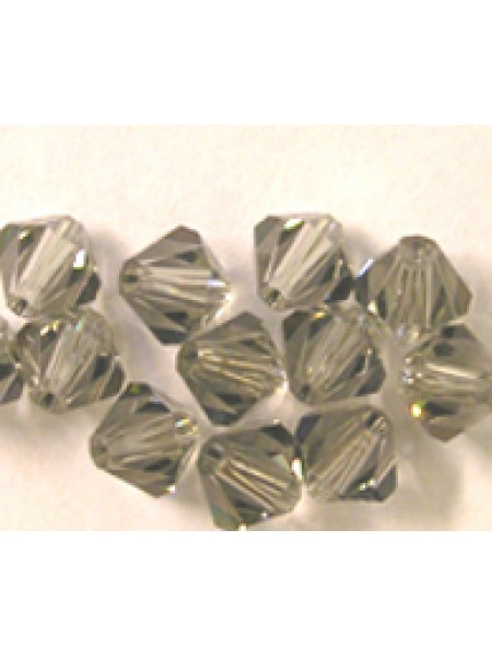 Swar Bi-cone Bead 4mm Black Diamond
