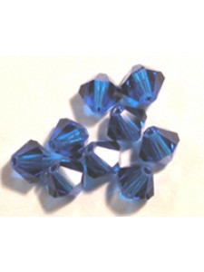 Swar Bi-cone Bead 4mm Capri Blue