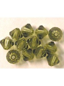 Swar Bi-cone Bead 6mm Khaki