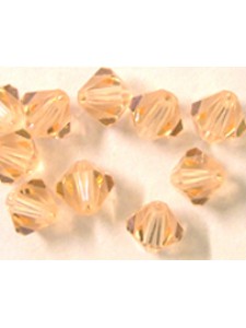 Swar Bi-cone Bead 5mm Light Peach