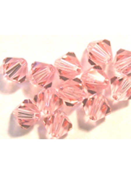 Swar Bi-cone Bead 5mm Light Rose