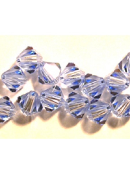 Swar Bi-cone Bead 8mm Light Sapphire