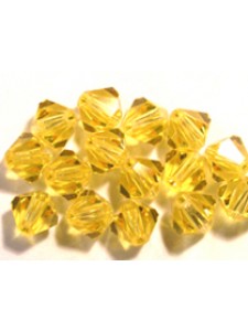 Swar Bi-cone Bead 5mm Light Topaz