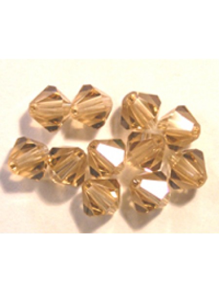 Swar Bi-cone Bead 4mm Lt. Colorado Topaz