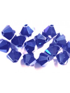 Swar Bi-cone Bead 4mm Metallic Blue