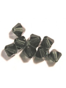 Swar Bi-cone Bead 4mm Morion