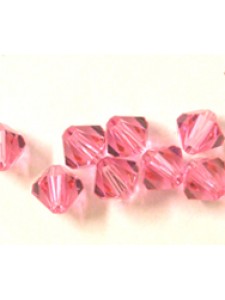 Swar Bi-cone Bead 3mm Rose