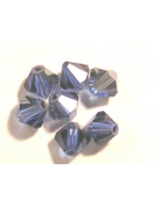 Swar Bi-cone Bead 4mm Sapphire Satin