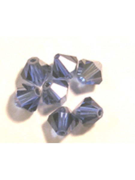 Swar Bi-cone Bead 5mm Sapphire Satin