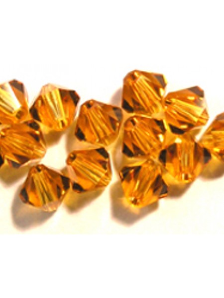 Swar Bi-cone Bead 3mm Topaz