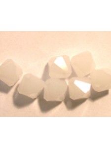 Swar Bi-cone Bead 4mm White Alabaster