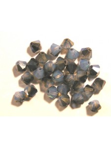 Swar Bi-cone Bead 4mm White Opal SkyBlue