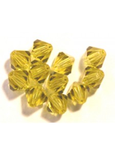 Swar Bi-cone Bead 5mm Lime