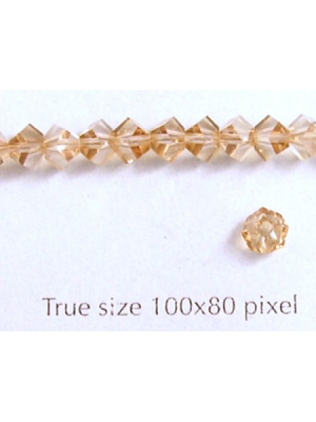 Swar Pentagon Bead 4.5mm Golden Shadow