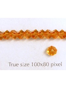 Swar Pentagon Bead 4.5mm Topaz