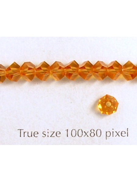 Swar Pentagon Bead 4.5mm Topaz