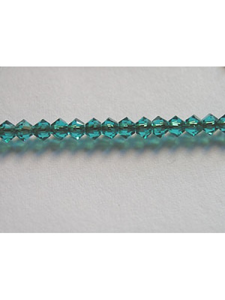 Swar Bicone Bead 3mm Blue Zircon