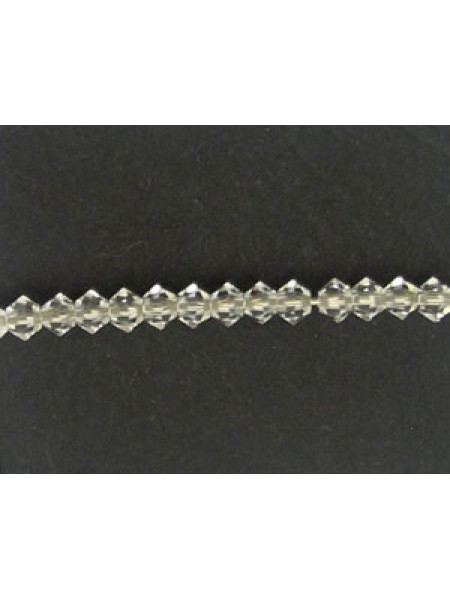 Swar Bi-cone Bead 3mm Clear