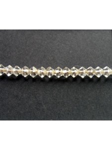 Swar Bicone Bead 3mm Silvershade