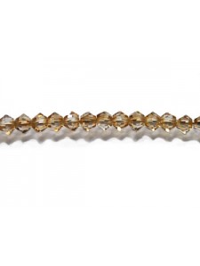 Swar Bicone Bead 3mm Golden Shadow