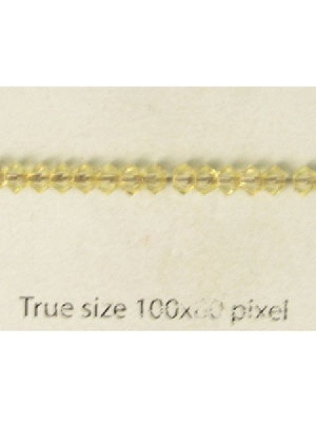 Swar Bicone Bead 3mm Jonquil