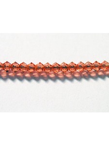 Swar Bi-cone Bead 3mm Padparadscha