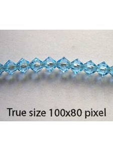 Swar Bi-cone Bead 4mm Aquamarine