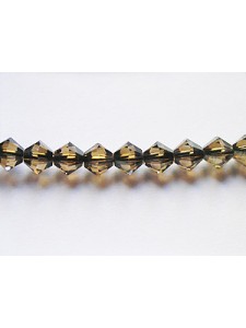 Swar Bi-cone Bead 4mm Bronze Shade