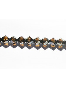 Swar Bi-cone Bead 4mm Bronze Shade2x