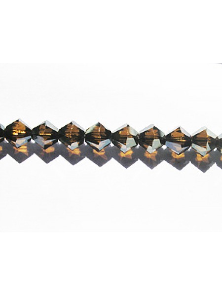 Swar Bi-cone Bead 4mm Bronze Shade2x