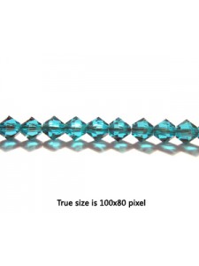 Swar Bi-cone Bead 4mm Blue Zircon