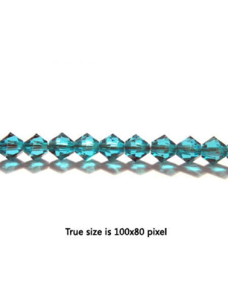 Swar Bi-cone Bead 4mm Blue Zircon