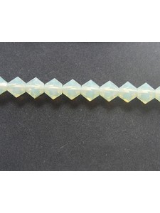 Swar Bi-cone Bead 4mm Chrysolite Opal
