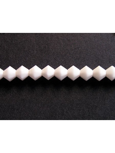 Swar Bicone Bead 4mm Chalkwhite