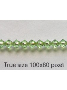 Swar Bi-cone 4mm Peridot