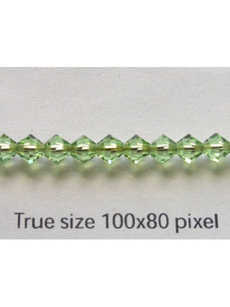 Swar Bi-cone 4mm Peridot