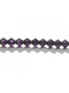 Swar Bi-cone Bead 4mm Purple Velvet