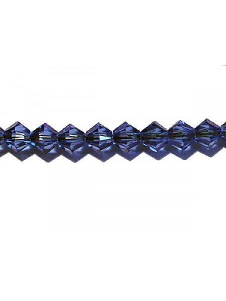 Swar Bi-cone Bead 4mm Sapphire